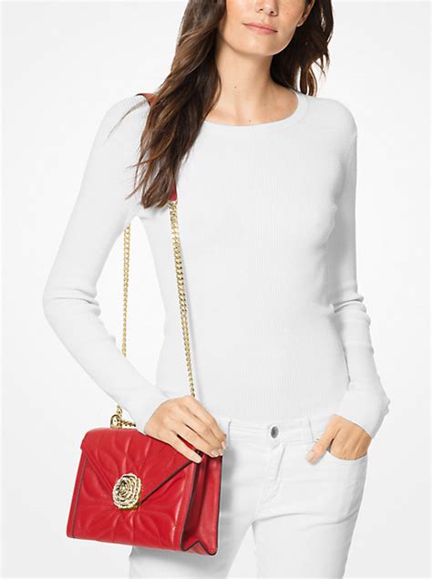 michael kors whitney petal bag|whitney medium quilted shoulder bag.